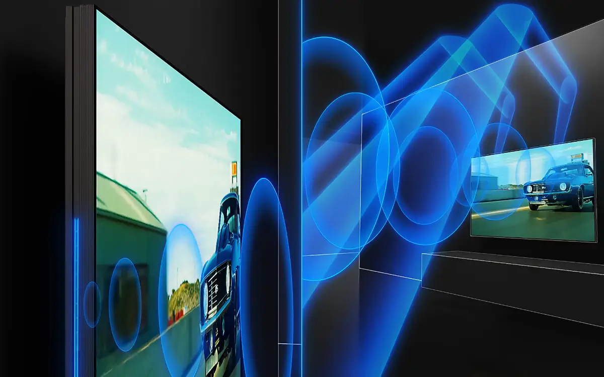 Sound waves illustrating BRAVIA 9 MK2 Acoustic Multi-Audio+